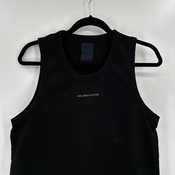 JUUN.J Module Collection Men's Black Thick 100% Cotton Tank Top Size 46 / Large - Picture 3 of 7